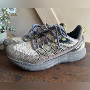 Merrell Waterproof Trail Sneakers Womens 9.5 Gray Knit Hiking Shoes J135568